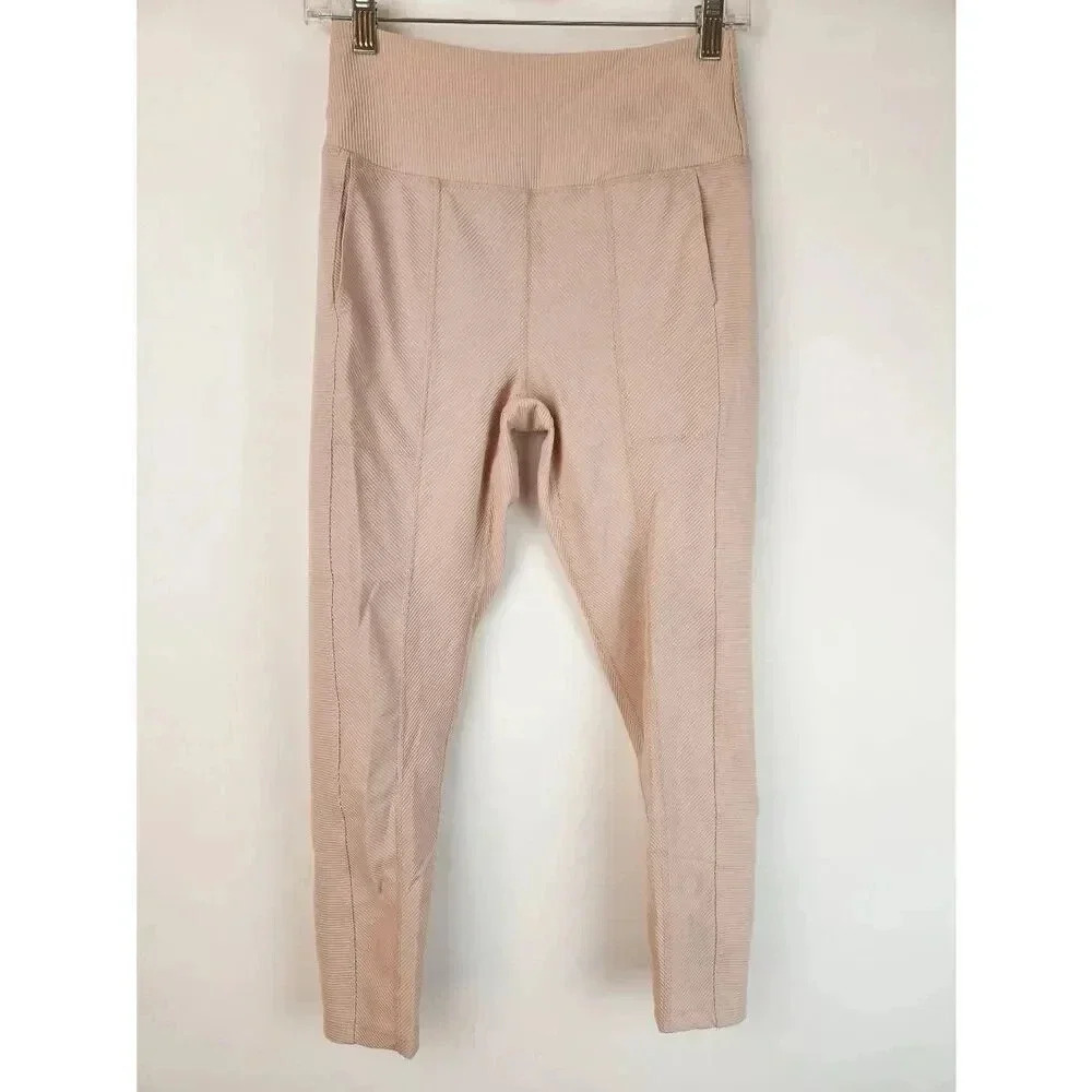 Free People Movement Blush Pink Tight Ribbed Size Medium.